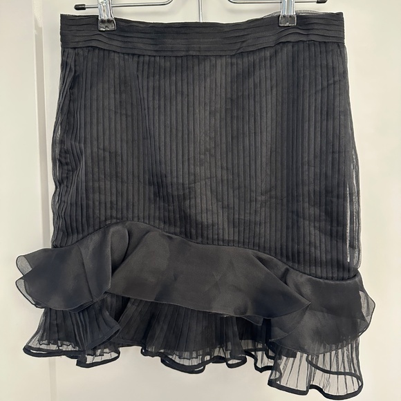Isabel Marant Silk Blend Ruffle Mini Skirt, Size 38 - Picture 2 of 7